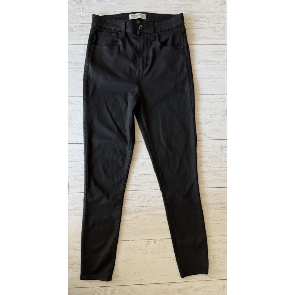 Abercrombie & Fitch The Super Skinny Ankle High Rise Curve Love Jeans, 28/ 6R - Picture 2 of 9